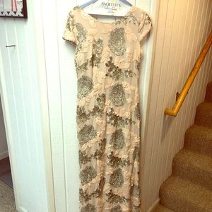 Calvin Klein sequin floor length dress